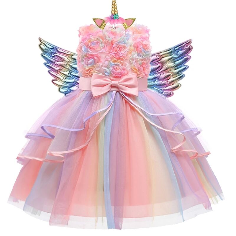 Baby Tutu Skirt - Children's Unicorn Tutu Dress Rainbow Princess