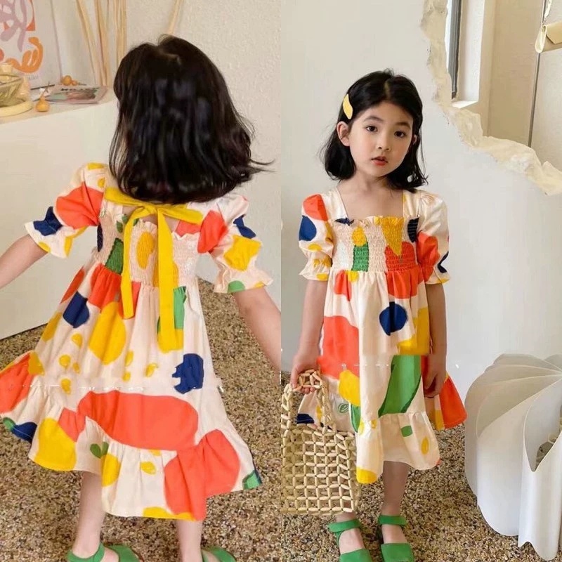 Girl's Dress Crinkle Color Blo - огляд і ціна Baby Clothing Drawing