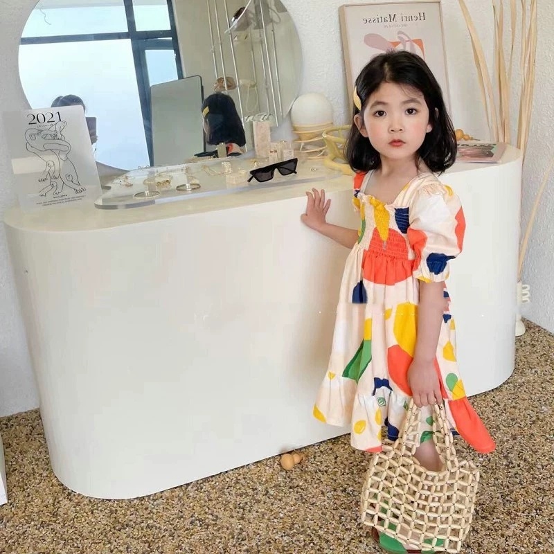Girl's Dress Crinkle Color Blo - огляд і ціна Baby Clothing Drawing