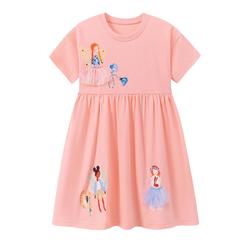 Summer Short Sleeve Girls Dres - огляд і ціна Baby Clothing Drawing