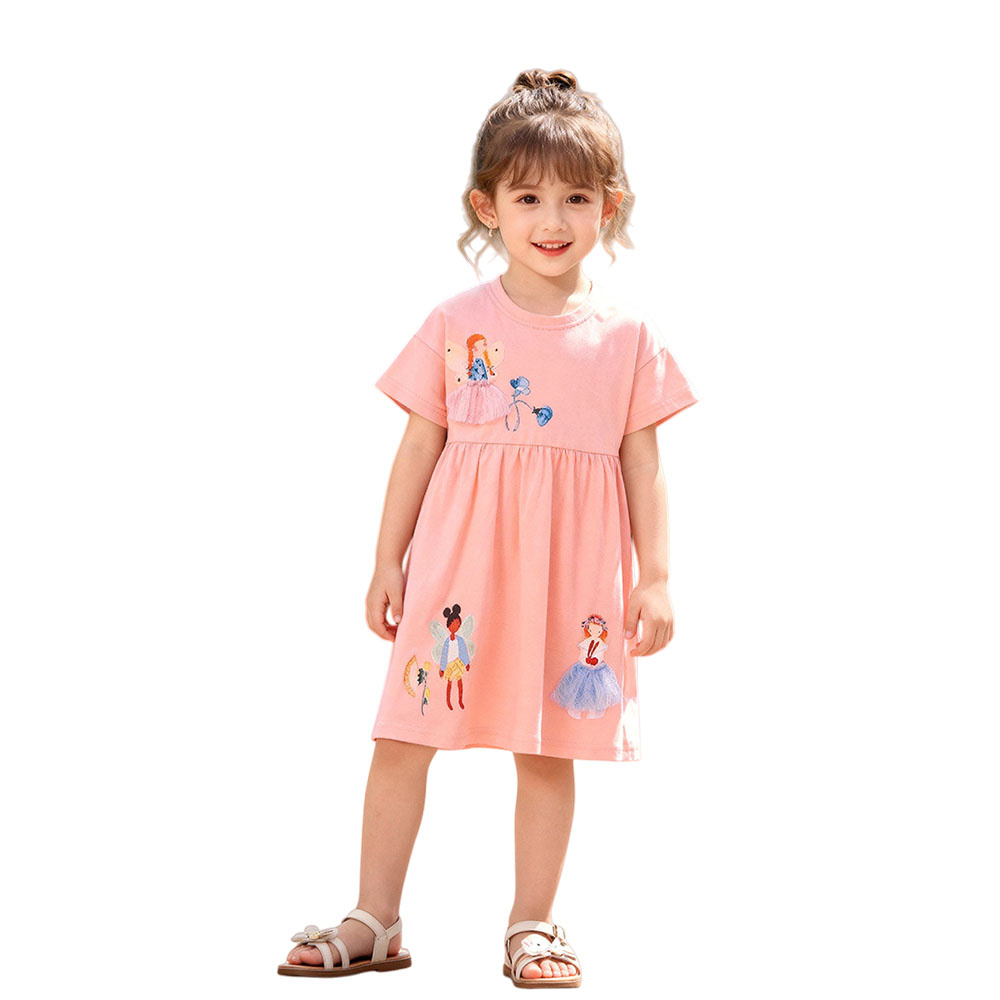 Summer Short Sleeve Girls Dres - огляд і ціна Baby Clothing Drawing