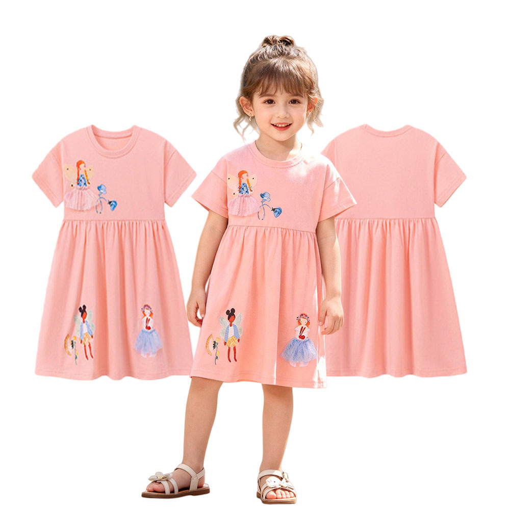 Summer Short Sleeve Girls Dres - огляд і ціна Baby Clothing Drawing