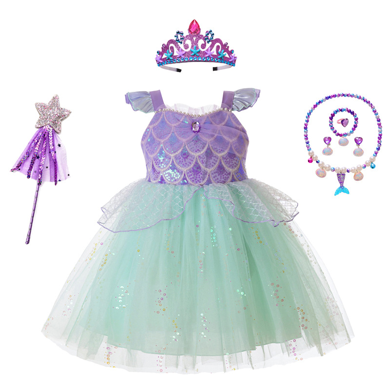 Girls Mermaid Tutu Dress Sequi - огляд і ціна Baby Tutu Skirt