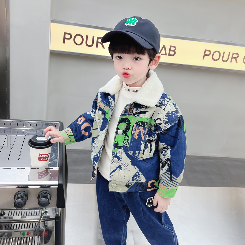 Kids Baby Warm Denim Jacket Pa - огляд і ціна Baby Clothing Drawing