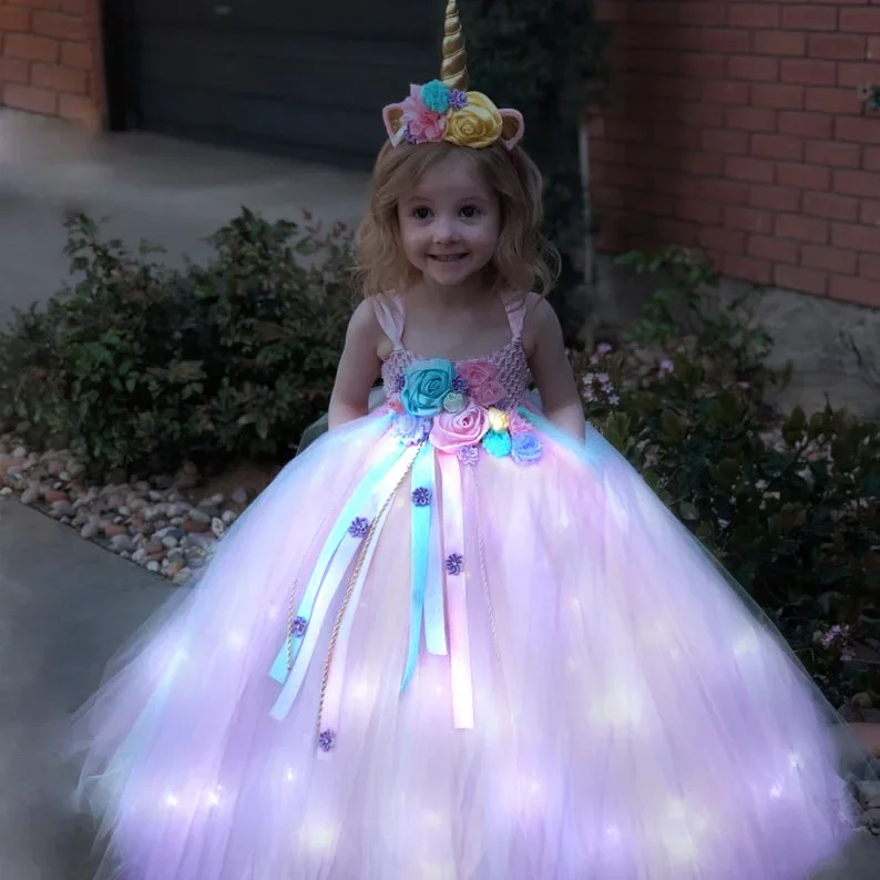 Gilrs Long LED Unicorn Tutu Dr - огляд і ціна Baby Tutu Skirt