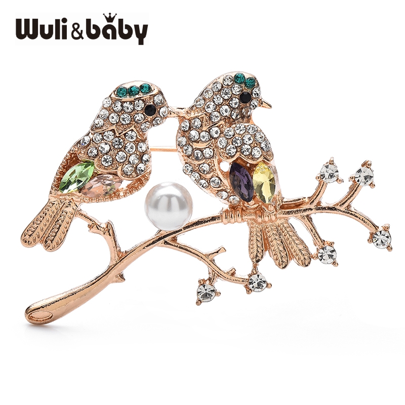 Wuli&baby Crystal Couple Birds - огляд і ціна Baby Xmas Clothing