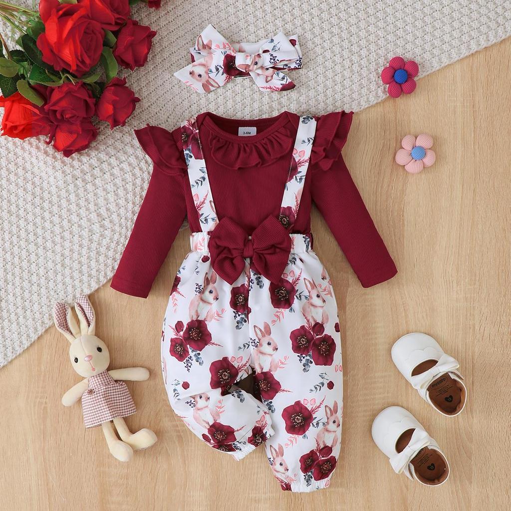 3PCS Clothes Outfits for 1-24M - огляд і ціна Baby Xmas Clothing